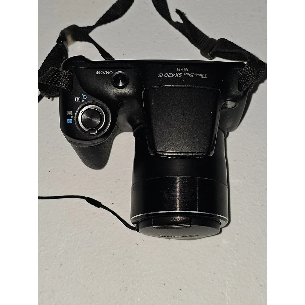 Canon PowerShot SX420 IS 20.0MP Digital Camera Black Tested & Working